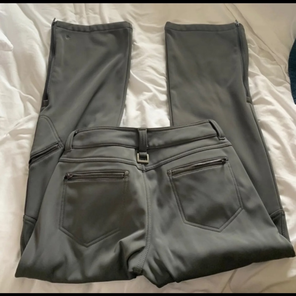 Athleta Gray fleece insulated winter pants 8